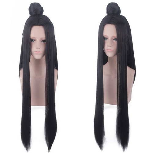 Anime Ancient Costume Long Straight Black Cosplay