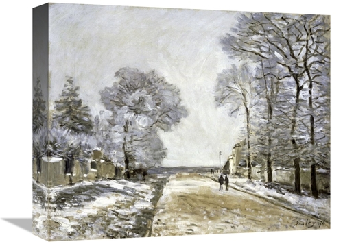 Global Gallery GCS-280077-16-142 16 in. The Road, Effect of Snow -