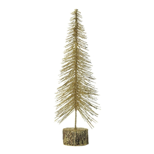 Christmas Collection 10018481 Gold Glitter Tree, Plastic & Cedar W