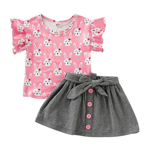 2019 New Toddler Girl Clothes Set Summer Children