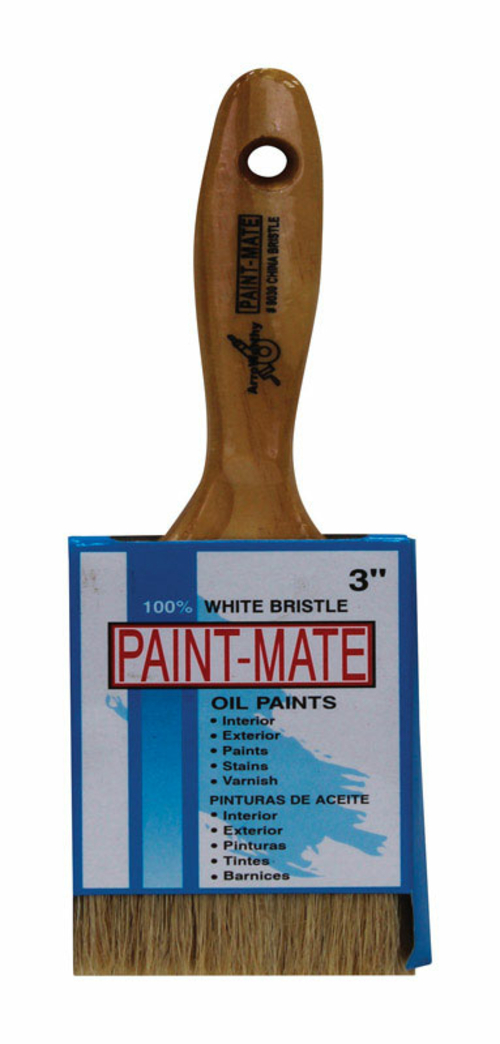 Arroworthy 1808120 Paint Mate 3 in. Chiseled White China Bristle Paint