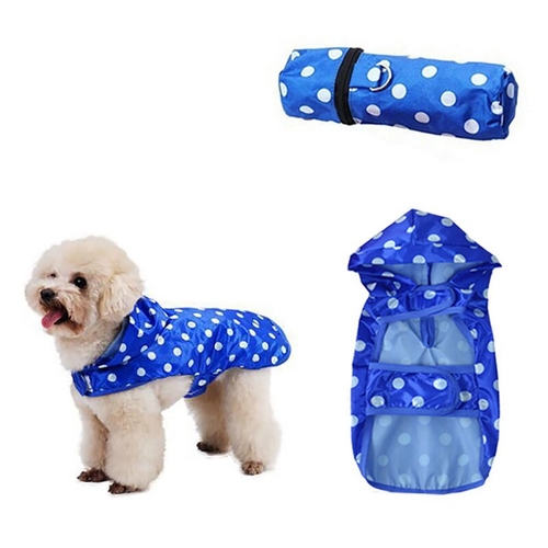 Portable Fashion Dog Raincoat Waterproof Hooded