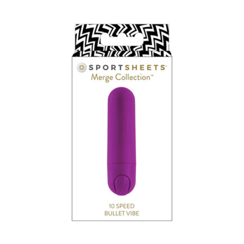 Sportsheets Merge Collection 10 Speed Bullet Vibe Silicone Vibrator