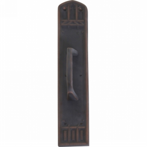 Brass Accents A04-P5841-MSS-613VB Oxford Pull Plate with Mission Pull&