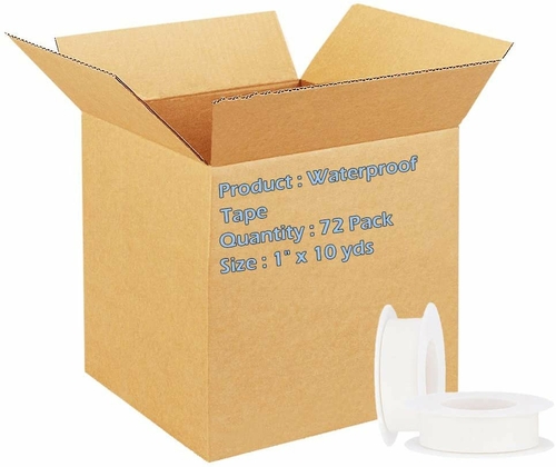 Dukal Pack of 72 Waterproof Tape. Self-Tearing Medical Tapes 1" x 10