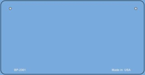 Smart Blonde BP-2361 Light Blue Blank Novelty Metal Bicycle License Pl