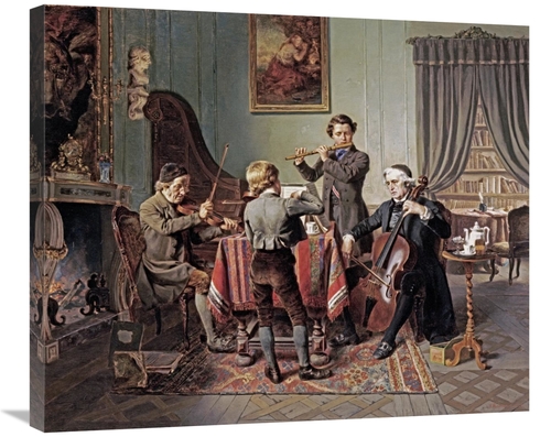 30 in. The Quartet Art Print - Friedrich-Peter Hiddemann