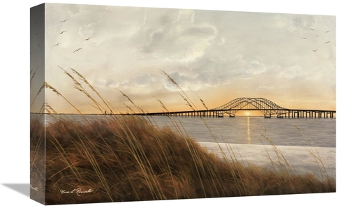 Global Gallery GCS-393987-1218-142 12 x 18 in. View of Captree Bridge 