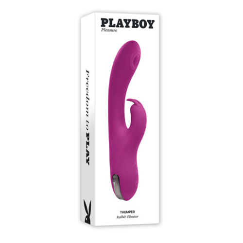 Playboy Thumper Rechargeable Tapping Silicone Dual Stimulation