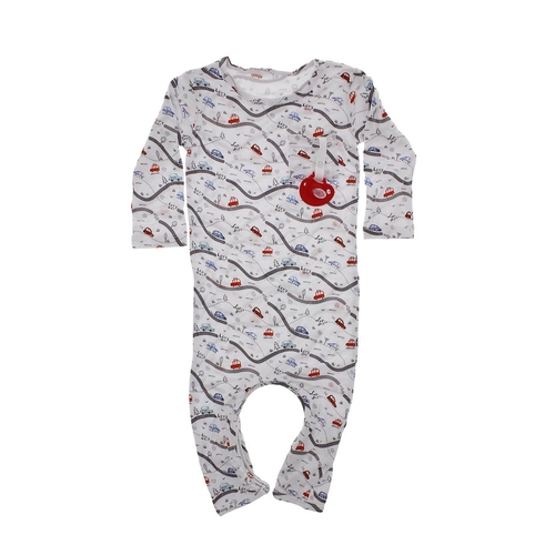 Fast and Furious - Doodalou Bamboo Baby Romper - 0 - 3 Months