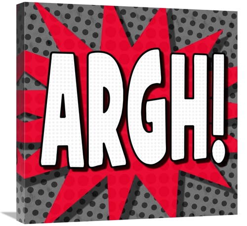 Global Gallery GCS-388373-2424-142 24 x 24 in. Word Power - Argh Art P