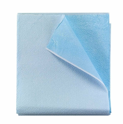 AMZ Disposable Stretcher Sheets 40" x 48". Pack of 100 Blue Disposable