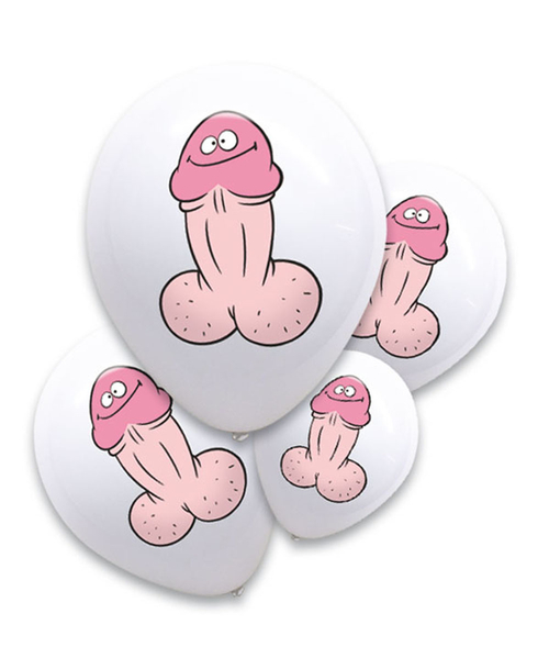 Willy Pecker Balloons 6pk