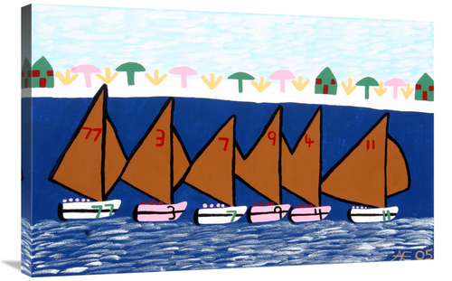 Global Gallery GCS-479456-2436-142 24 x 36 in. Montaque Beach Races Ar