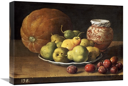 Global Gallery GCS-266859-22-142 22 in. Pears on a Plate Art Print - L