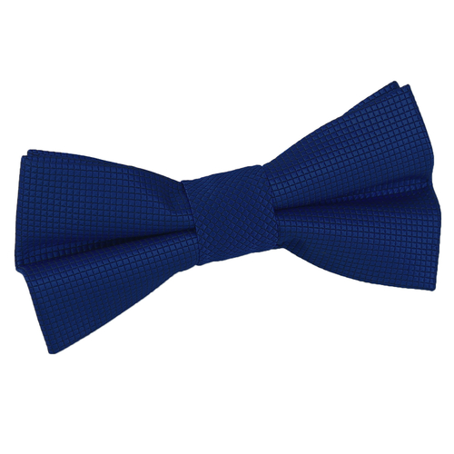 Solid Check Pre-Tied Bow Tie - Boys - Royal Blue