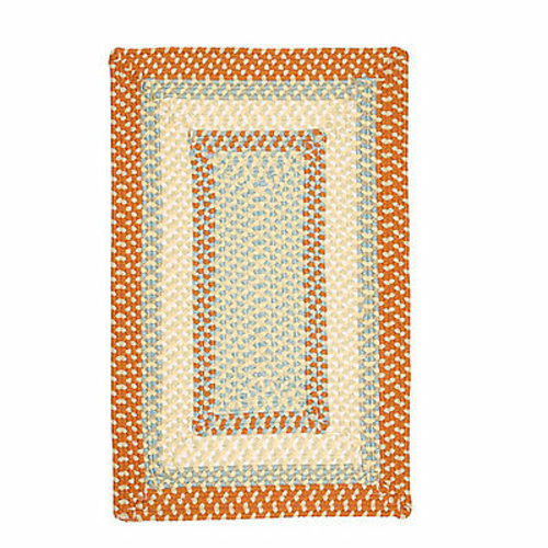 Colonial Mills Rug MG29R048X048R Montego - Tangerine 4 ft. square Brai