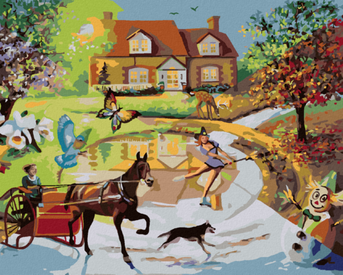 Zuty - Paint by Numbers - THE FOUR SEASONS (D. RUSTY RUST), 40x50 cm