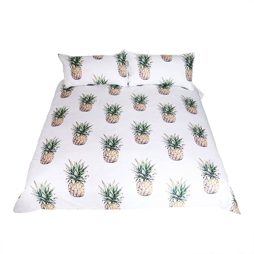 3d Pineapple Bedding Set Tropical Fruit Print