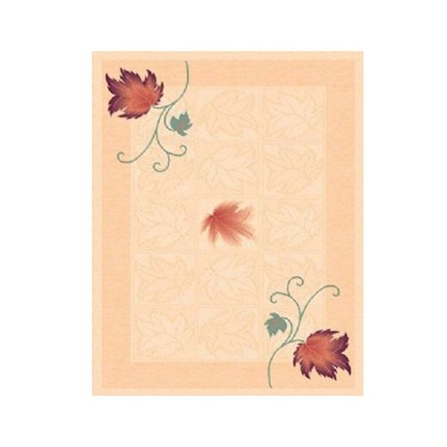 Laila Beige Flower Border Rug