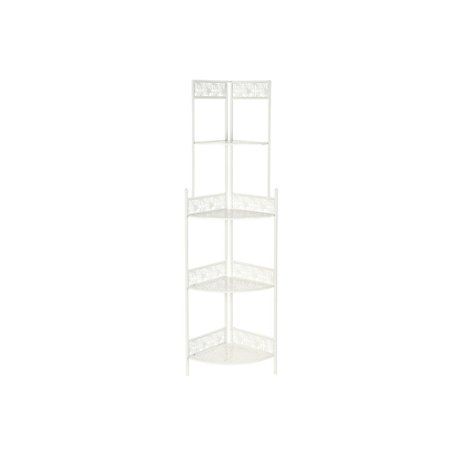 Corner Shelves DKD Home Decor Metal White 4 Shelves (49 x 35 x 161 cm)