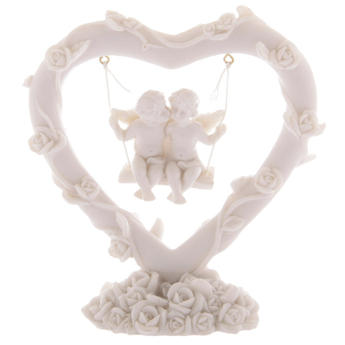 Main Cute Cherubs Floral Heart Swing image