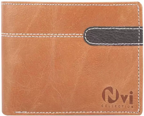 Men & Women Brown Artificial Leather Wallet  (5 Card Slots)