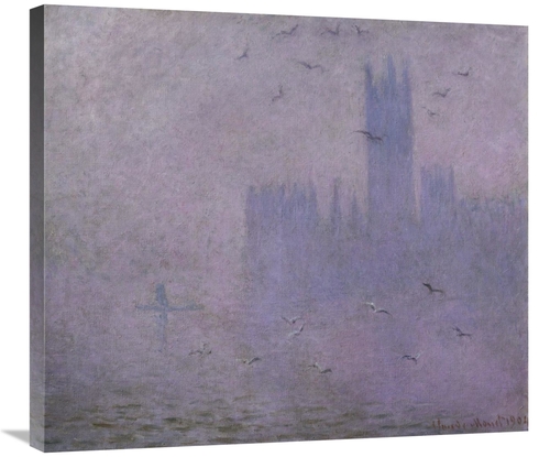 Global Gallery GCS-278704-30-142 30 in. Seagulls - The River Thames & 