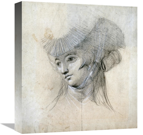 Global Gallery GCS-266350-16-142 16 in. Portrait Study of a Woman Art 