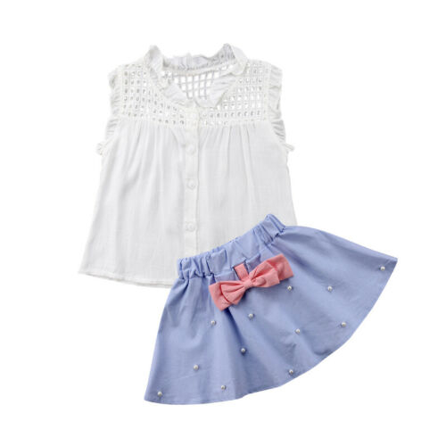 Summer Kids Girl Clothes Casual Shirt