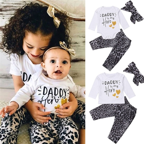 Pudcoco Family Matching Sisters Baby Girls Outfit