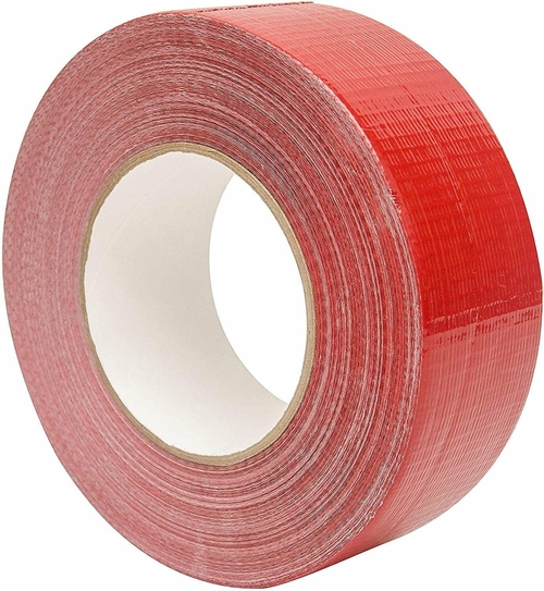 Duct Tape 2" x 60 yds 24 Rolls of Red Polyethylene Coated Cloth Tape