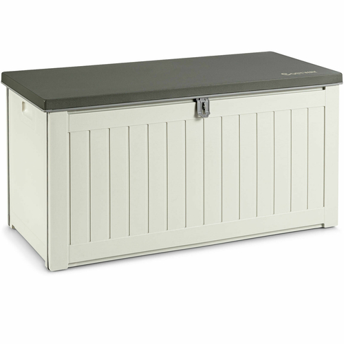 227L Outdoor Garden Storage Box with Plastic Lid