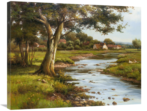 Global Gallery GCS-132488-2835-142 28 x 35 in. Banks of Wiltshire Art 