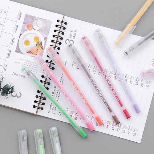 12 colors Ink pens color pen Gel Pen Kawaii