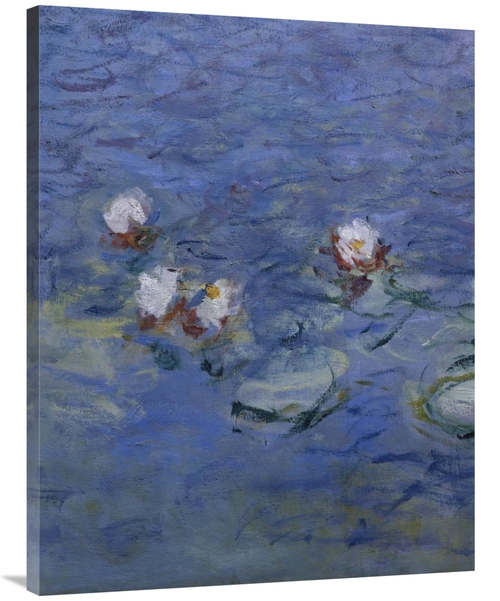 40 in. Water Lilies - Detail Art Print - Claude Monet