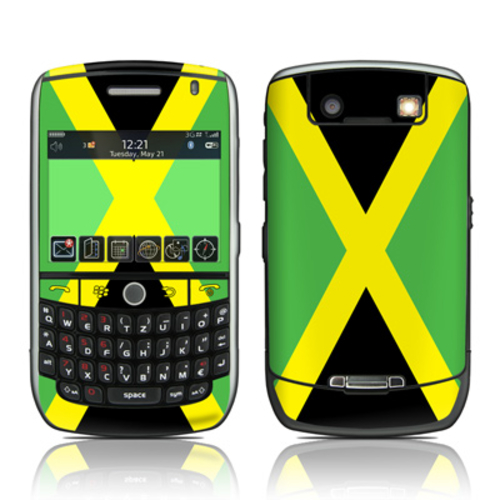 DecalGirl BBJ-FLAG-JAMAICA BlackBerry Curve 8900 Skin - Jamaican Flag