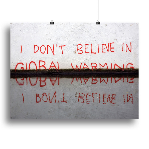 Banksy Global Warming Canvas Print or Poster