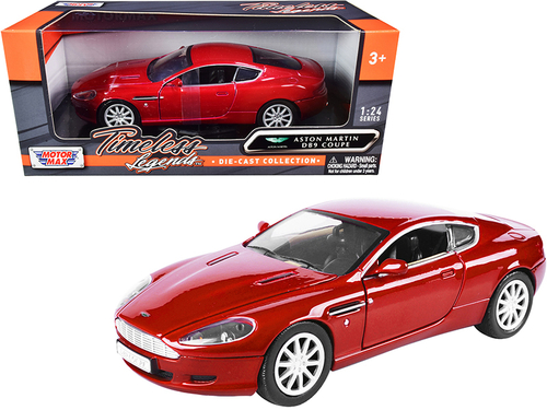 Aston Martin DB9 Coupe Red \Timeless Legends\" 1/24 Diecast Model Car