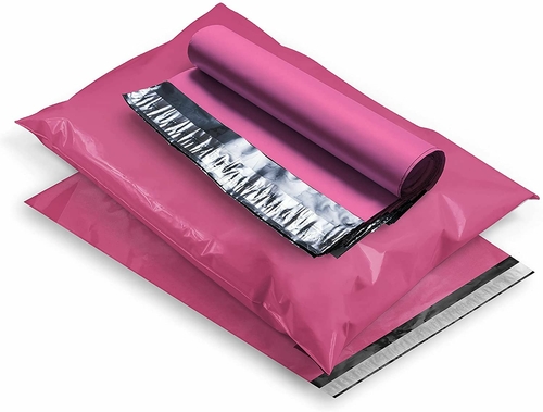 Hot Pink Poly Mailers 12 x 15.5, Peel and Seal Poly Shipping Bags for