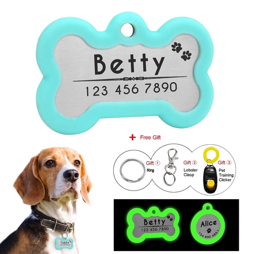 Luminous Dog Tag Night Safety Dog Id Tag