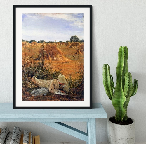 94 degrees in the shade by Alma Tadema Framed Print
