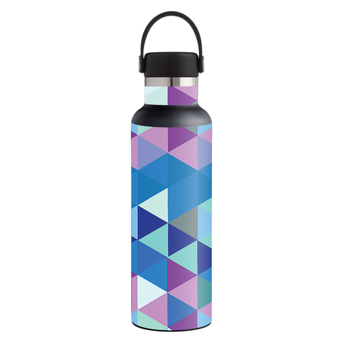 MightySkins HFST21-Purple Kaleidoscope Skin for Hydro Flask 21 oz Stan