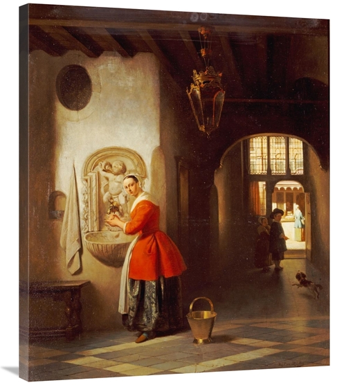 Global Gallery GCS-266593-36-142 36 in. A Maid in a Hallway Art Print 