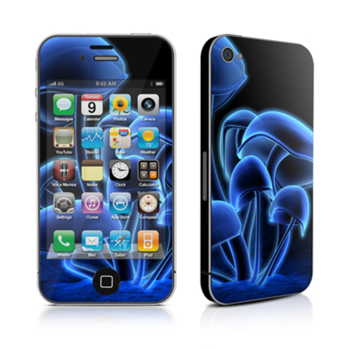 DecalGirl AIP4-FLUOR-BLU iPhone 4 Skin - Fluorescence Blue