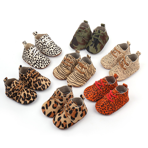 2019 Genuine Leather Baby shoes Leopard print Baby