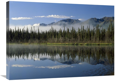 Global Gallery GCS-396470-2432-142 24 x 32 in. Boreal Forest Along Lak