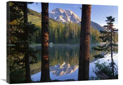 Global Gallery GCS-452010-2432-142 24 x 32 in. Mt Moran Reflected in S