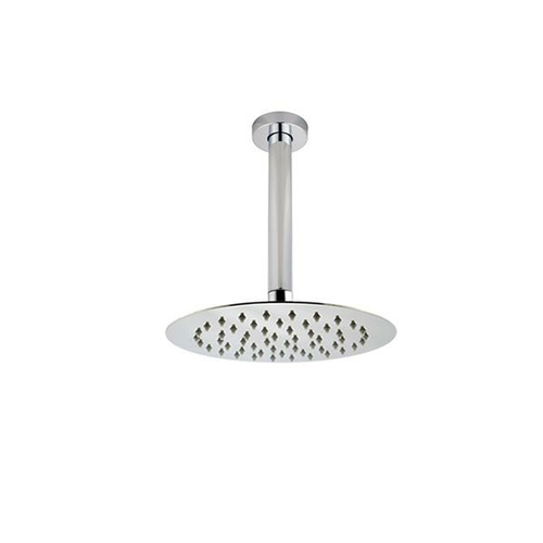 8 Inch Round Chrome Super Slim Shower Head 200 Mm Ceiling Shower Arm