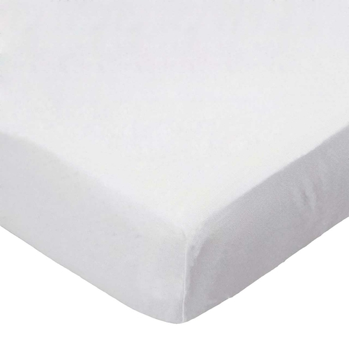 SheetWorld Fitted Crib Sheet - 100% Cotton Woven - Solid Ivory Woven,